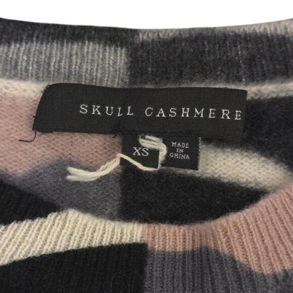 Skull Cashmere Crew Neck Camo Skull Sweater 100% Cashmere - Picture 4 of 9